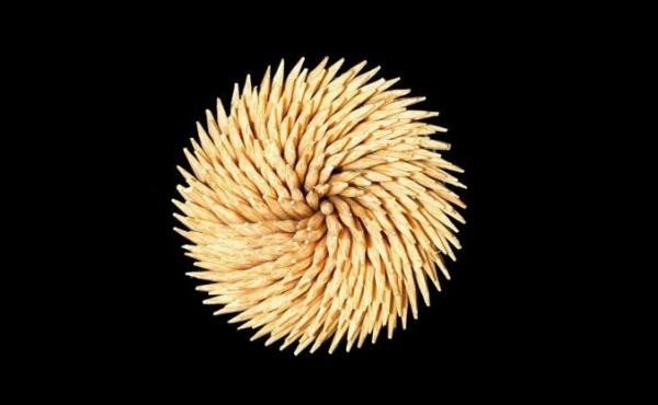 toothpicks arranged in a circle