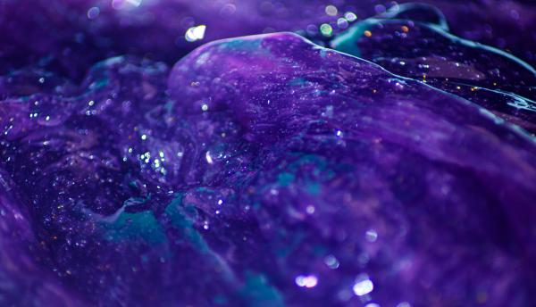 Purple and blue slime